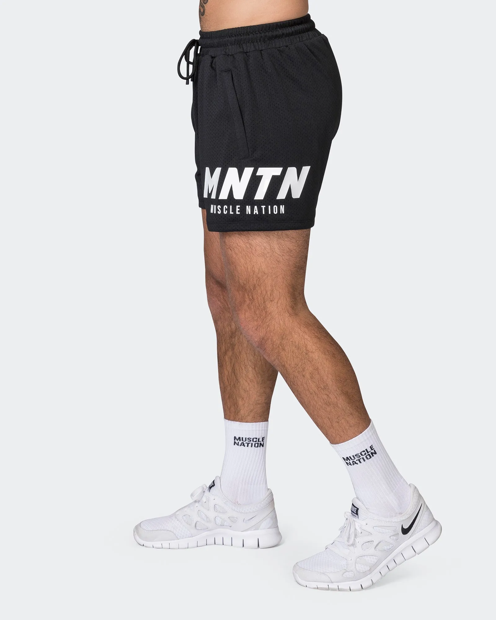 MNTN Lay Up 3.5" Shorts - Black sold by Muscle Nation product image thumbnail 5