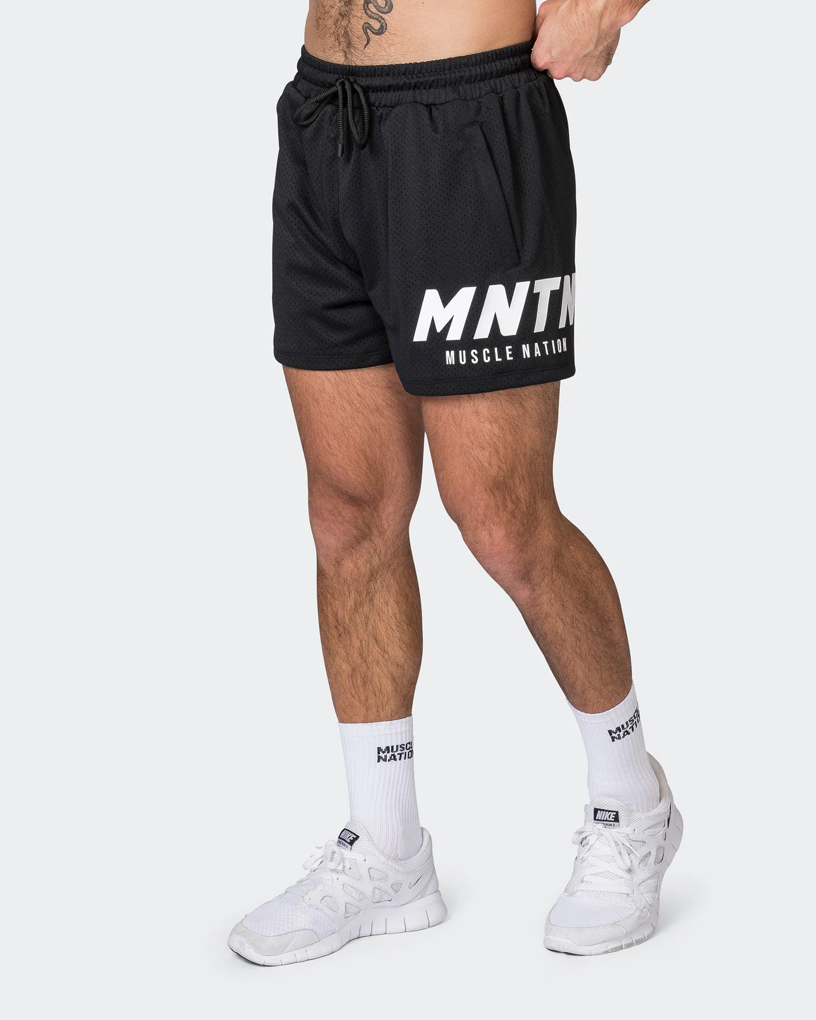 MNTN Lay Up 3.5" Shorts - Black sold by Muscle Nation product image thumbnail 2