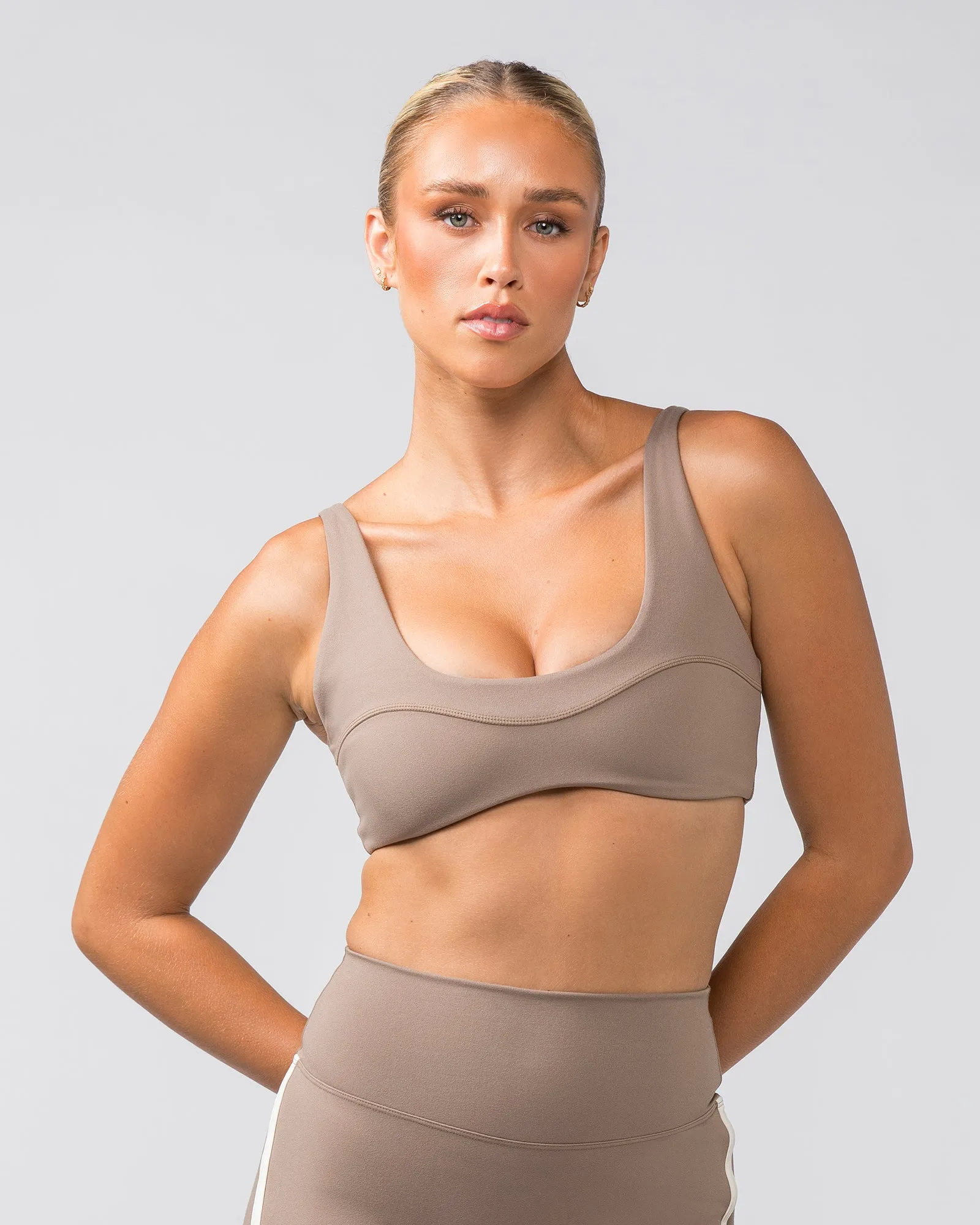 Scoop Everyday Bralette - Mushroom sold by Muscle Nation product image thumbnail 2