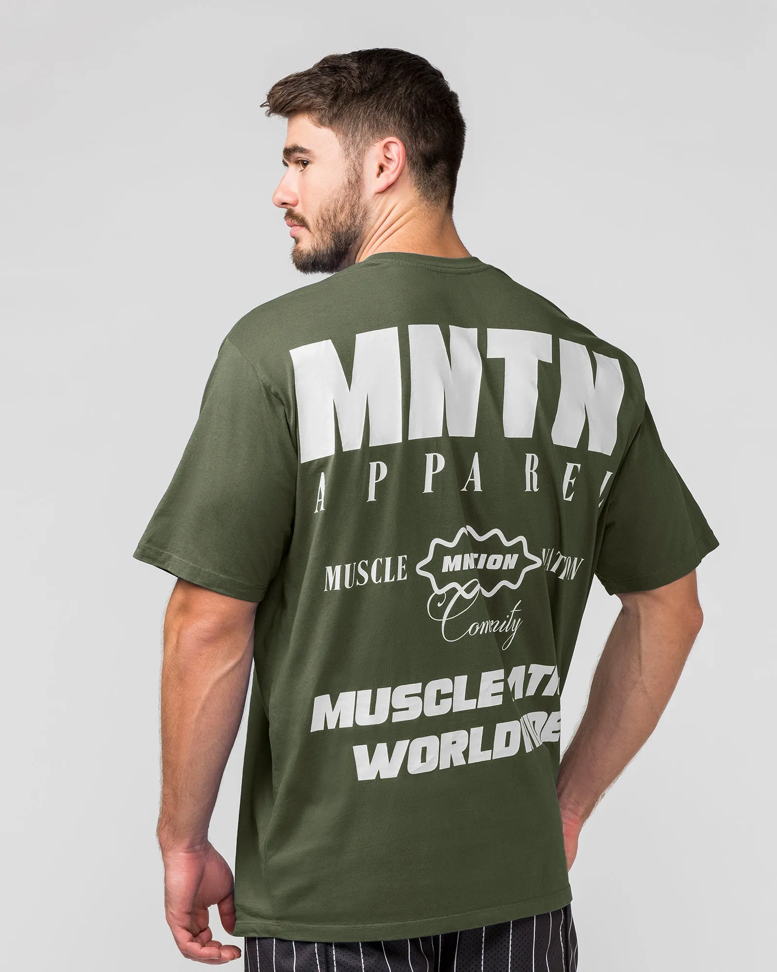 Represent Oversized Tee - Dark Khaki sold by Muscle Nation product image thumbnail 3