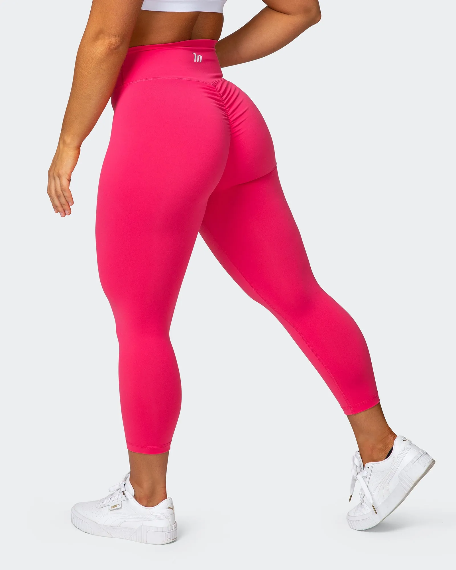 Signature Scrunch 7/8 Leggings - Flamingo sold by Muscle Nation