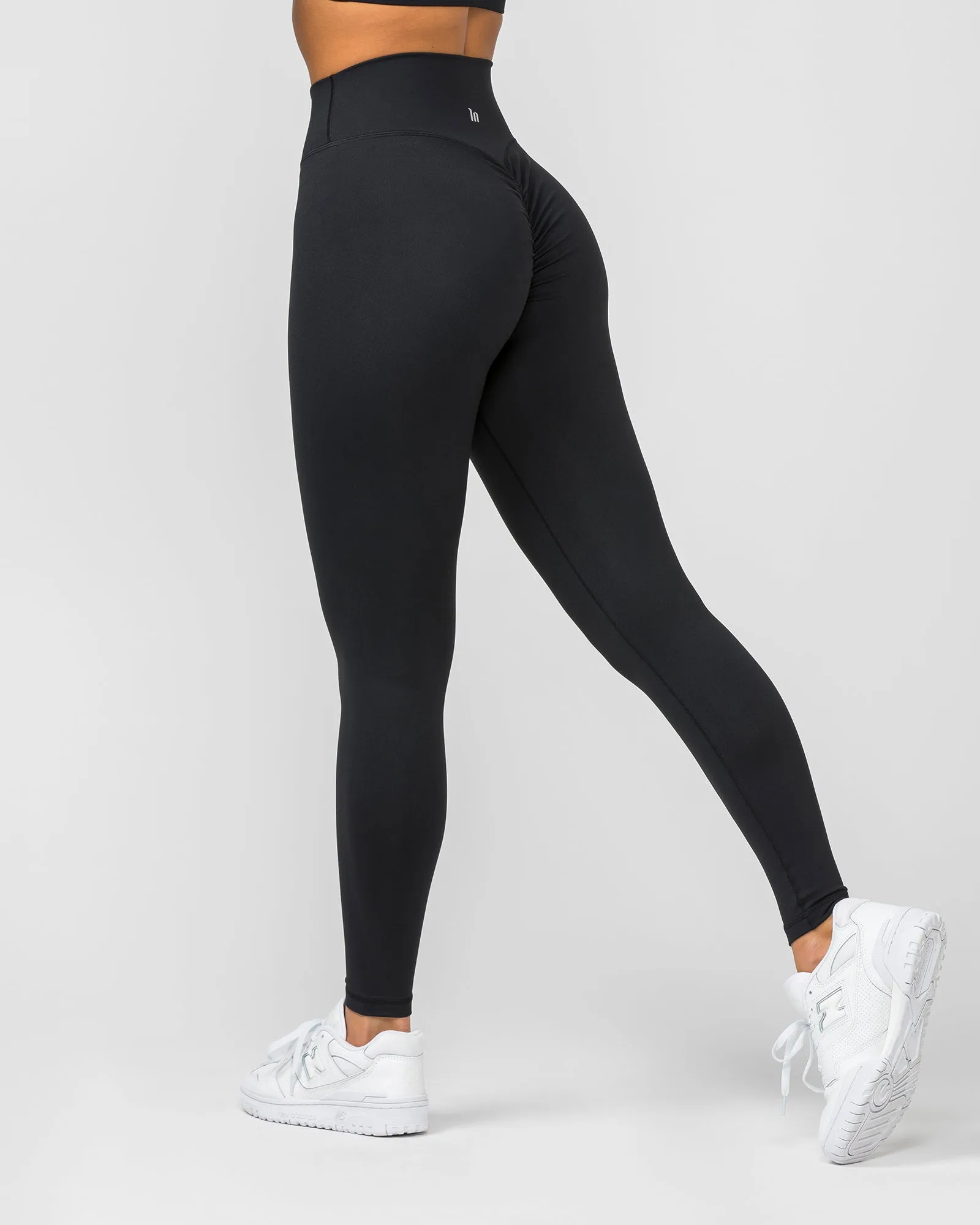 Signature Full Length Scrunch Leggings - Black sold by Muscle Nation