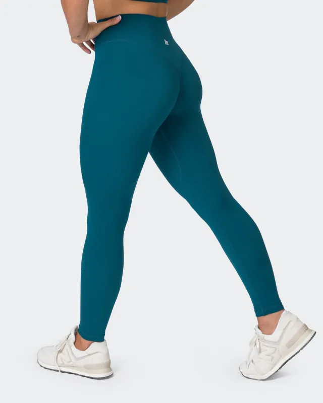 Liberty Zero Rise Ankle Length Leggings - Dark Marine sold by Muscle Nation