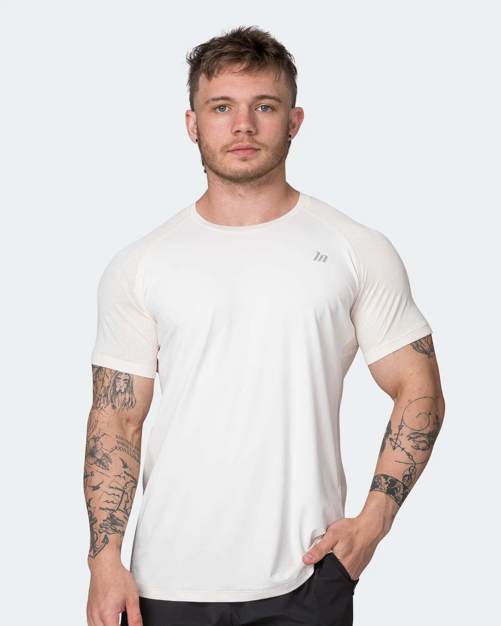 Ventilation Tee - Travertine sold by Muscle Nation