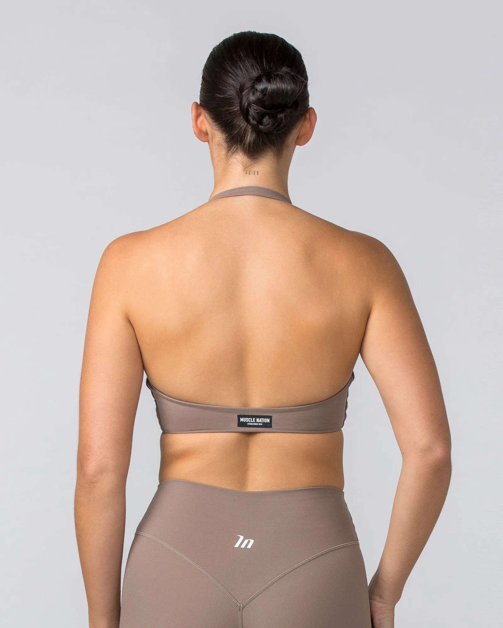 Hype Halter Bralette - Mushroom sold by Muscle Nation product image thumbnail 5