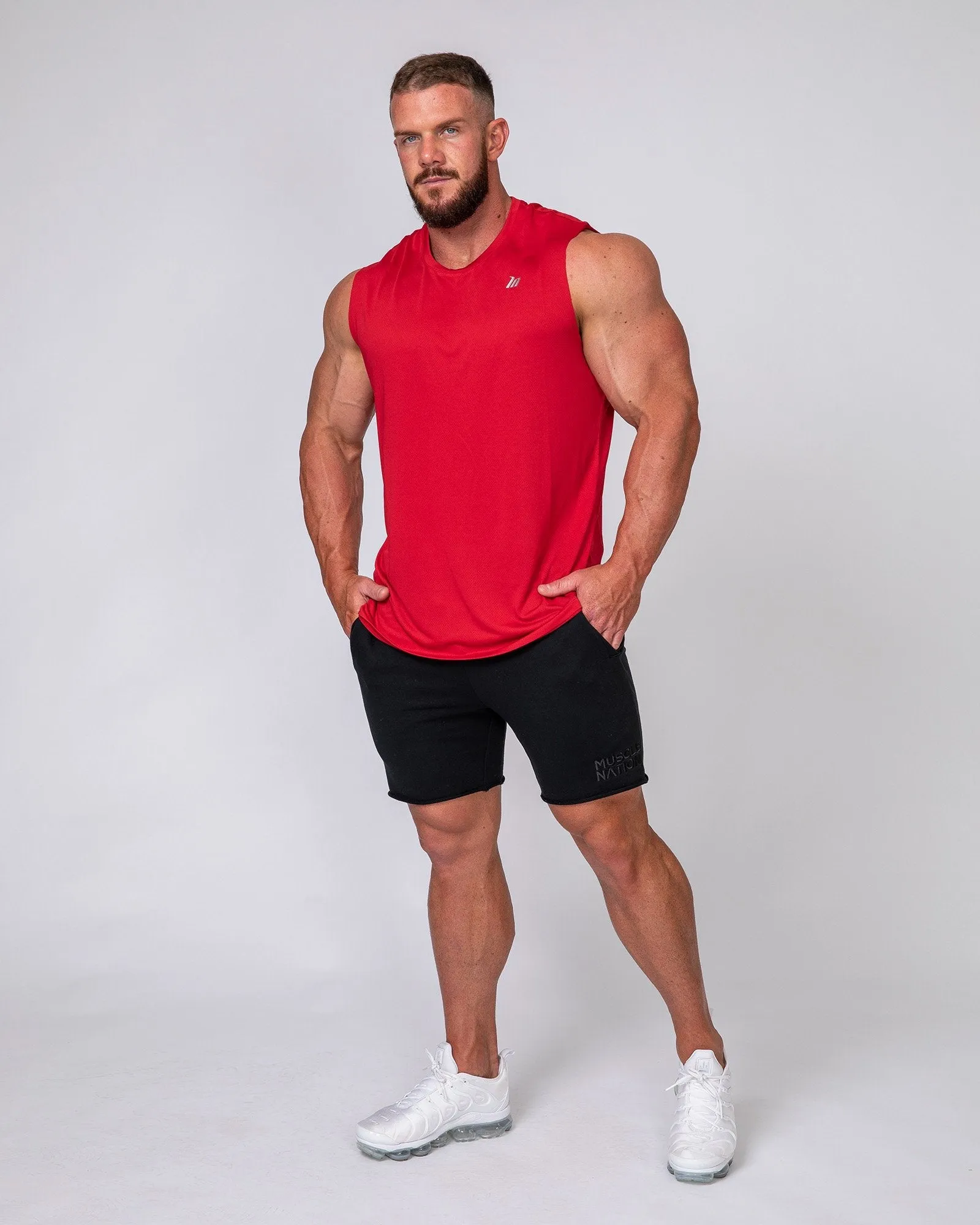 Running Tank - Deep Red sold by Muscle Nation