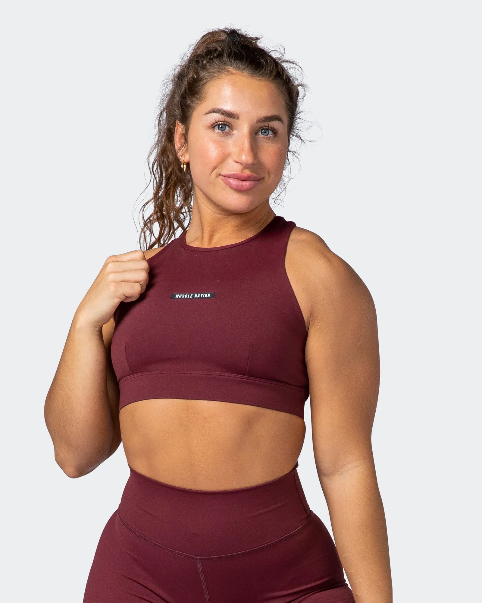 Step Up Bra - Dark Plum sold by Muscle Nation