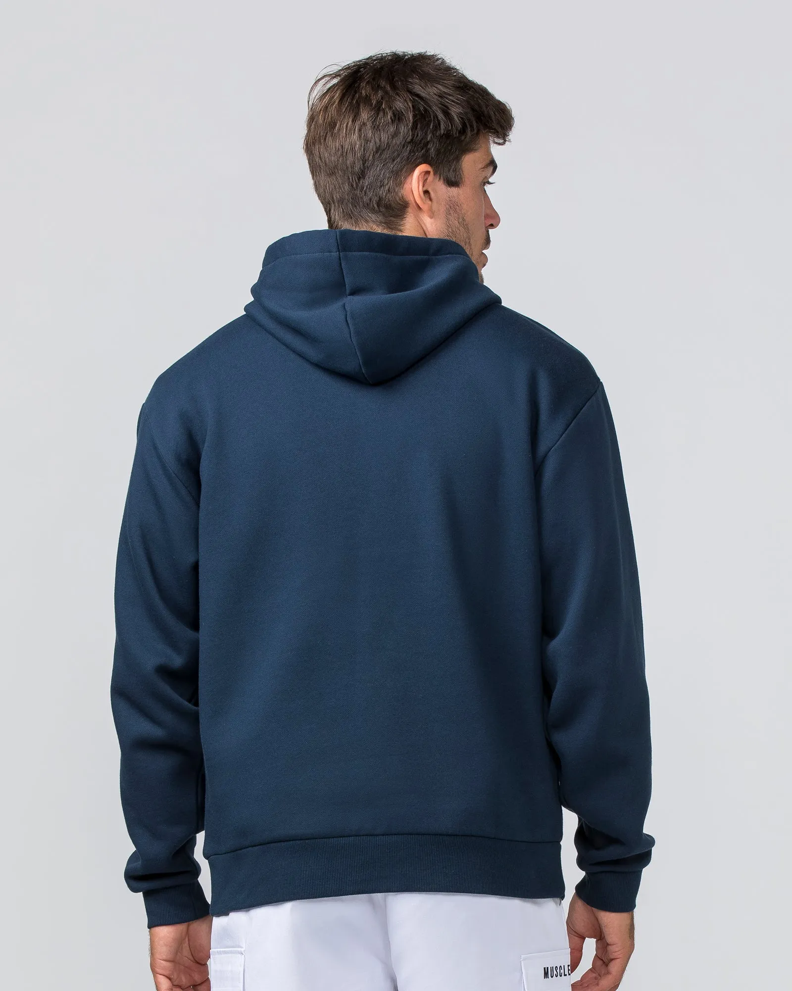 Varsity Oversized Hoodie - Navy sold by Muscle Nation product image thumbnail 4