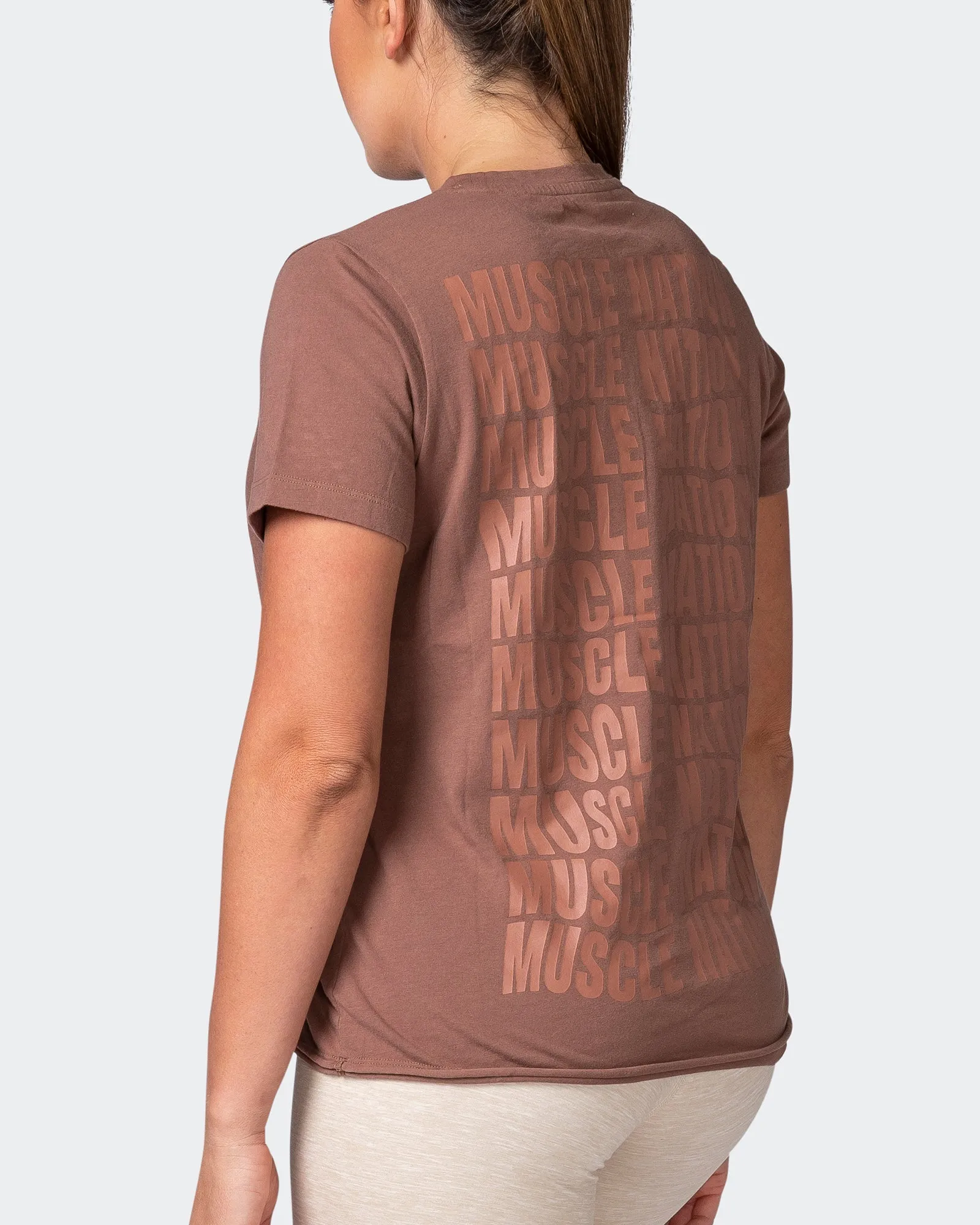 Box Wave Regular Fit Vintage Tee - Washed Walnut sold by Muscle Nation product image thumbnail 5