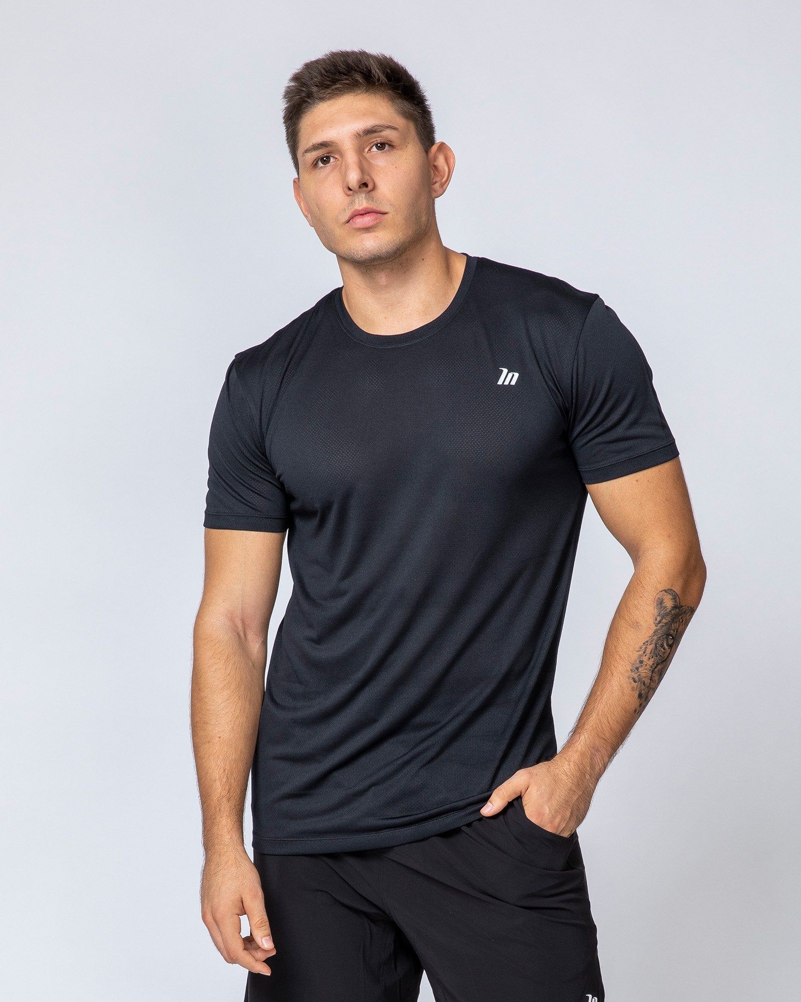 Running Tee - Black sold by Muscle Nation