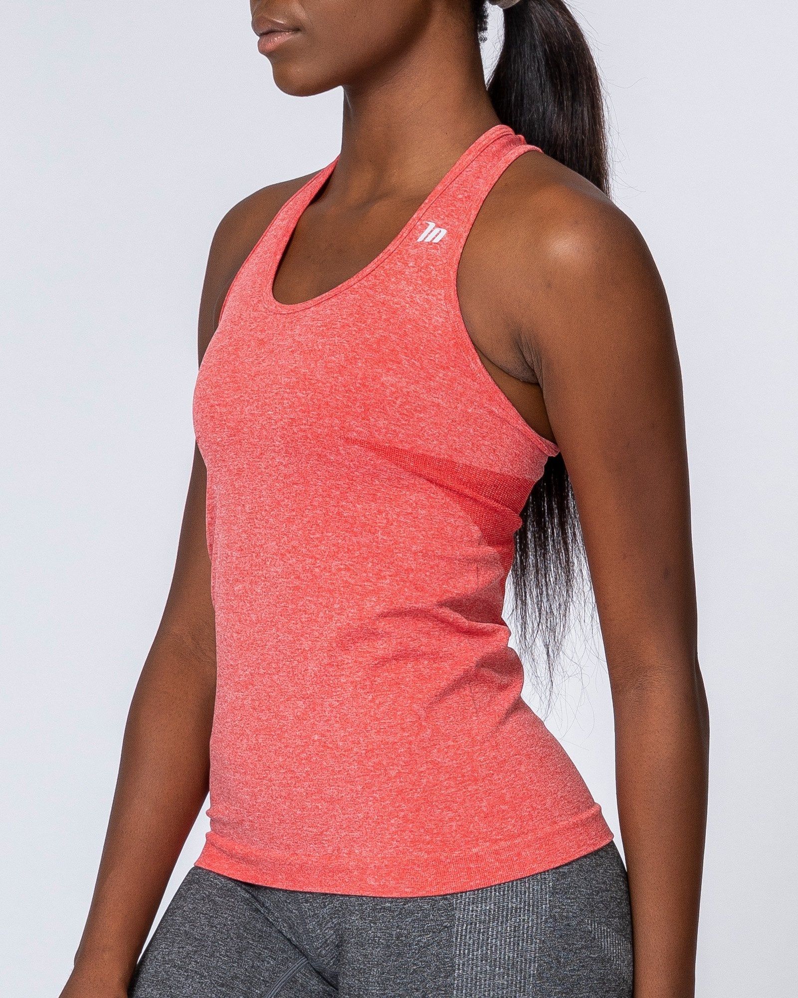 Comfort Seamless Tank - Poppy Marl sold by Muscle Nation product image thumbnail 4