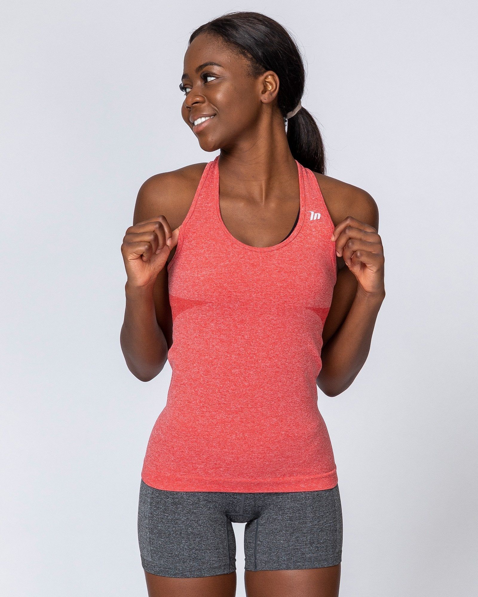 Comfort Seamless Tank - Poppy Marl sold by Muscle Nation product image thumbnail 2