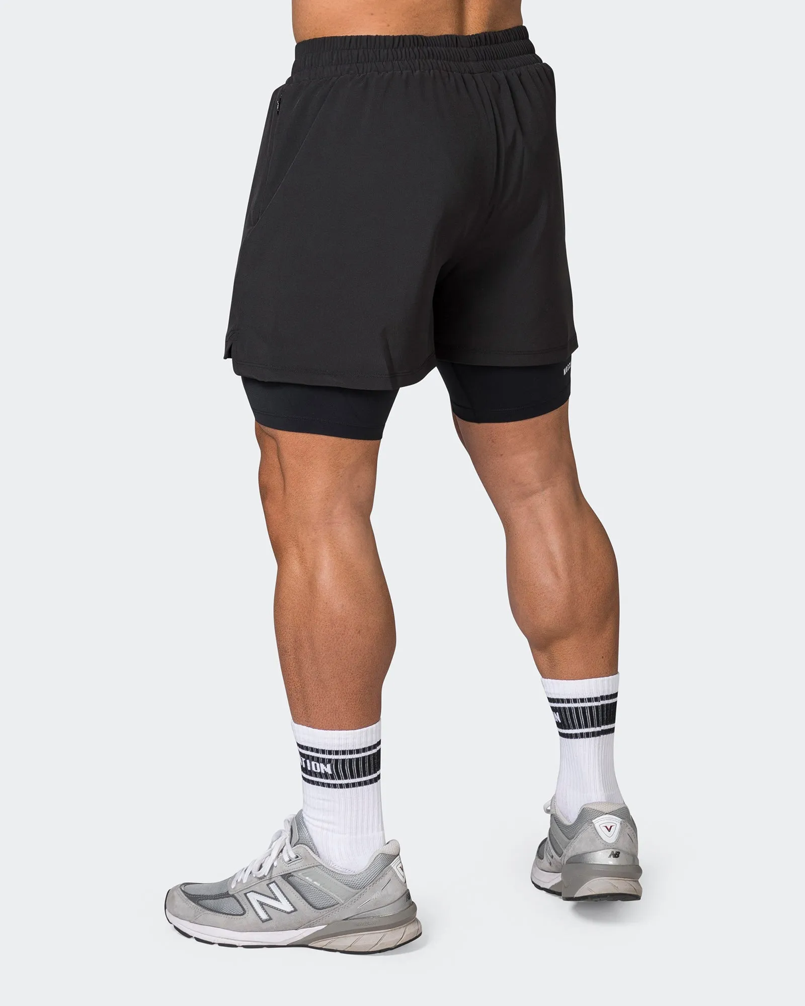 Vigour Training 3" Shorts - Black sold by Muscle Nation product image thumbnail 5