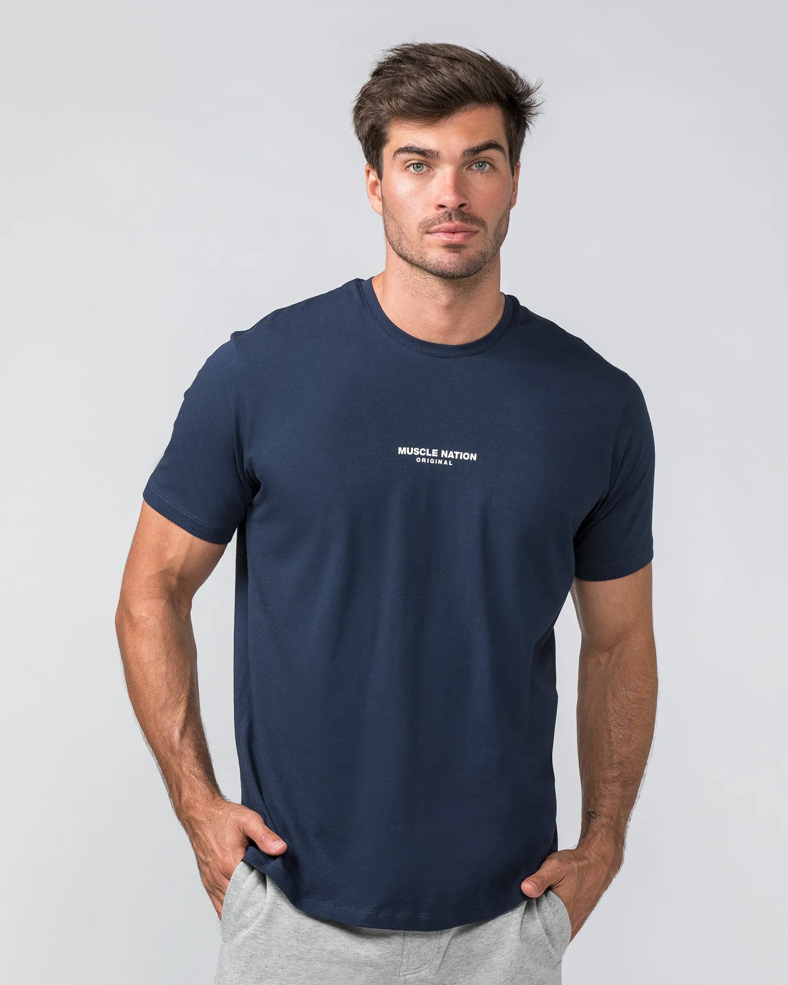 Condition Tee - Navy sold by Muscle Nation