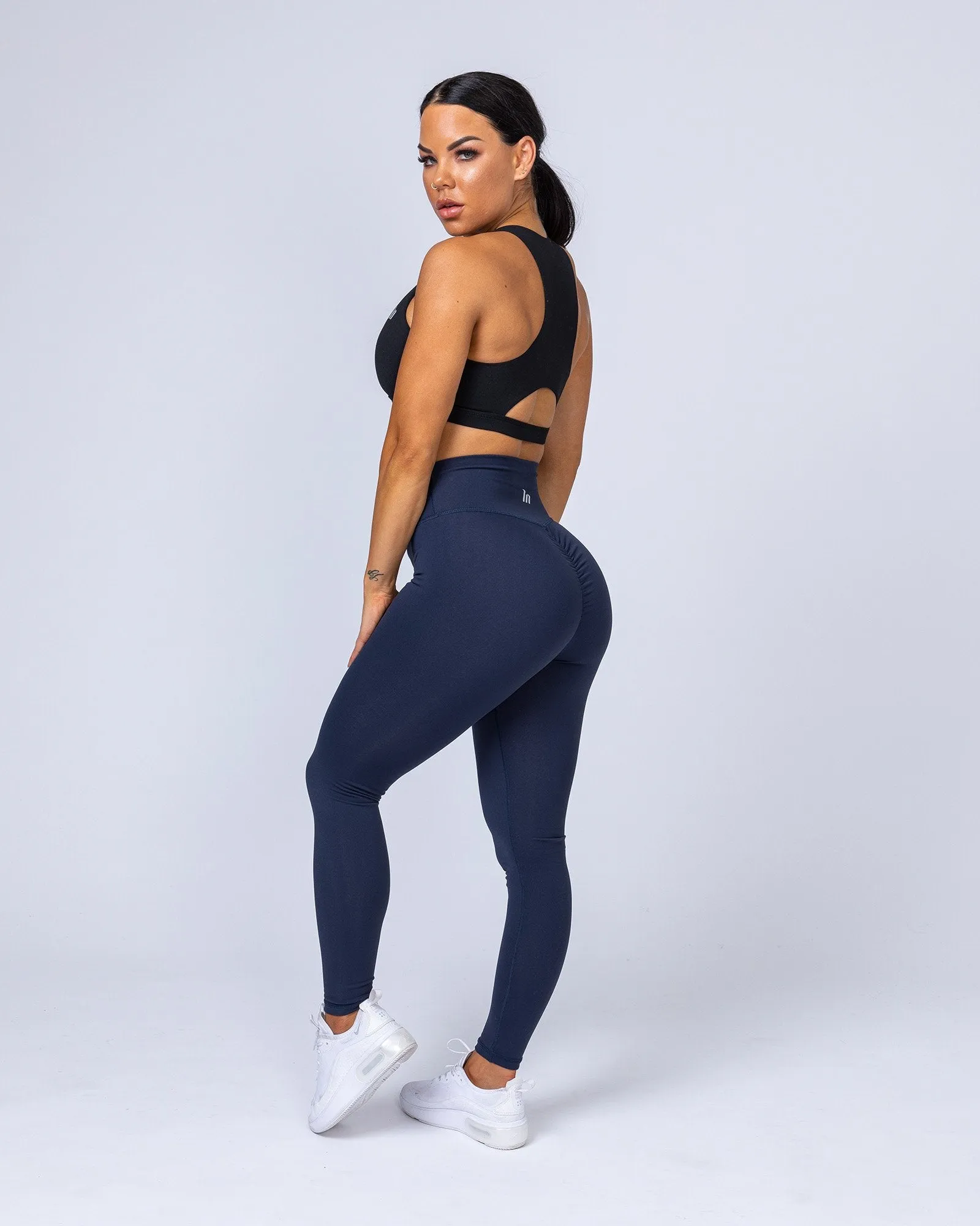 Signature Full Length Scrunch Leggings - Navy Blue sold by Muscle Nation product image thumbnail 5