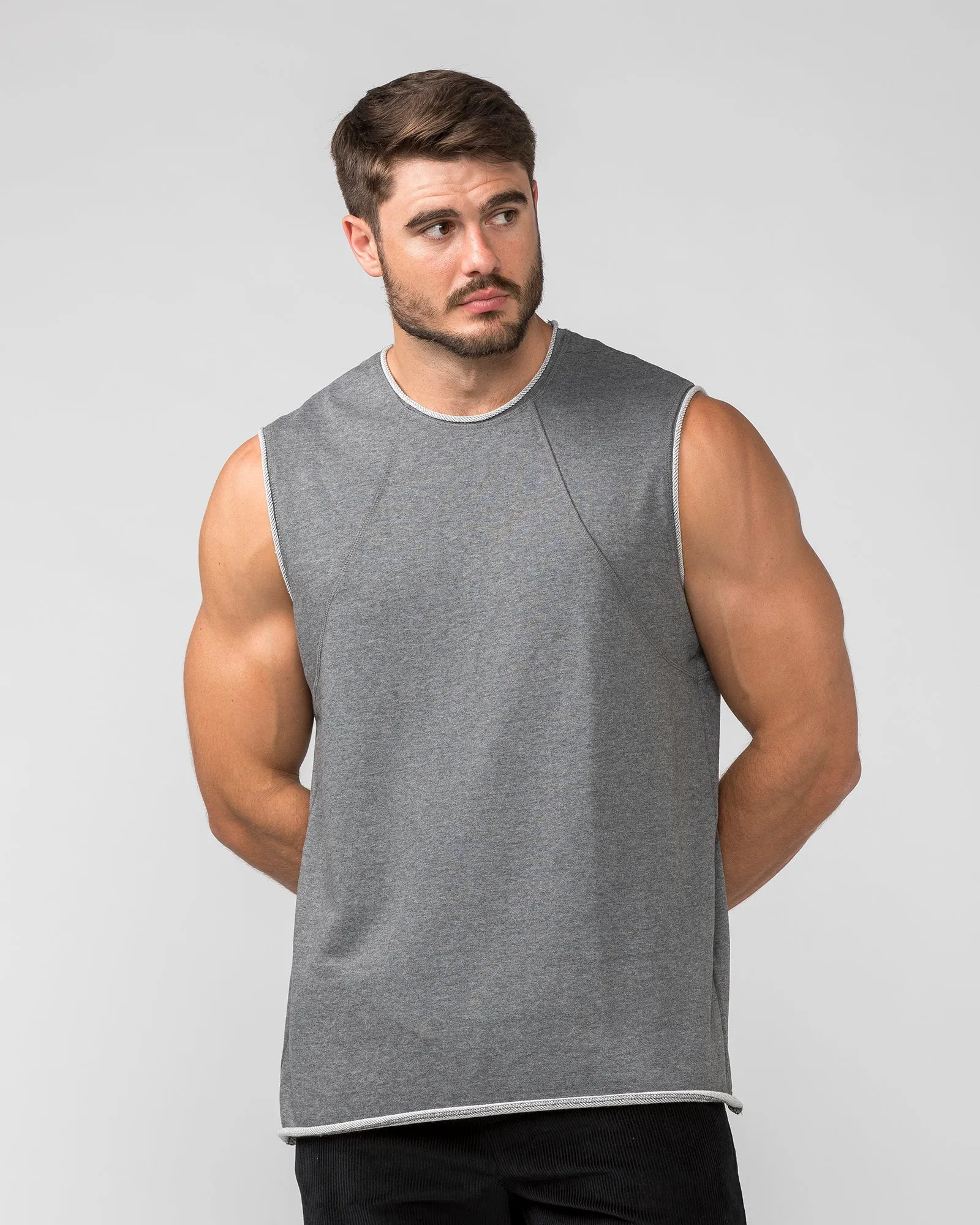 Loopback Tank - Charcoal sold by Muscle Nation product image thumbnail 2