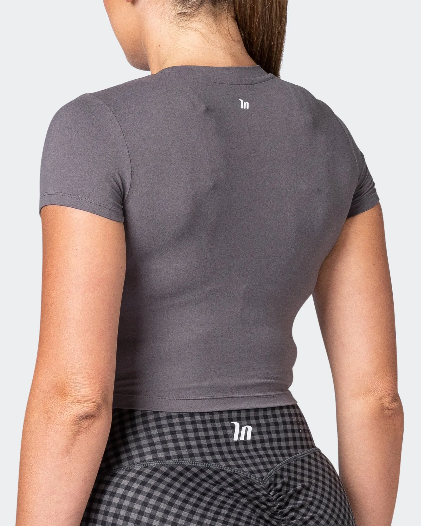 MN Everyday Cropped Tee - Alloy sold by Muscle Nation product image thumbnail 5