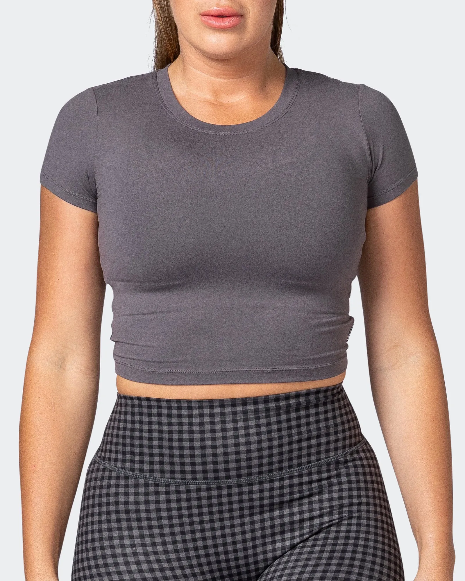 MN Everyday Cropped Tee - Alloy sold by Muscle Nation product image thumbnail 2