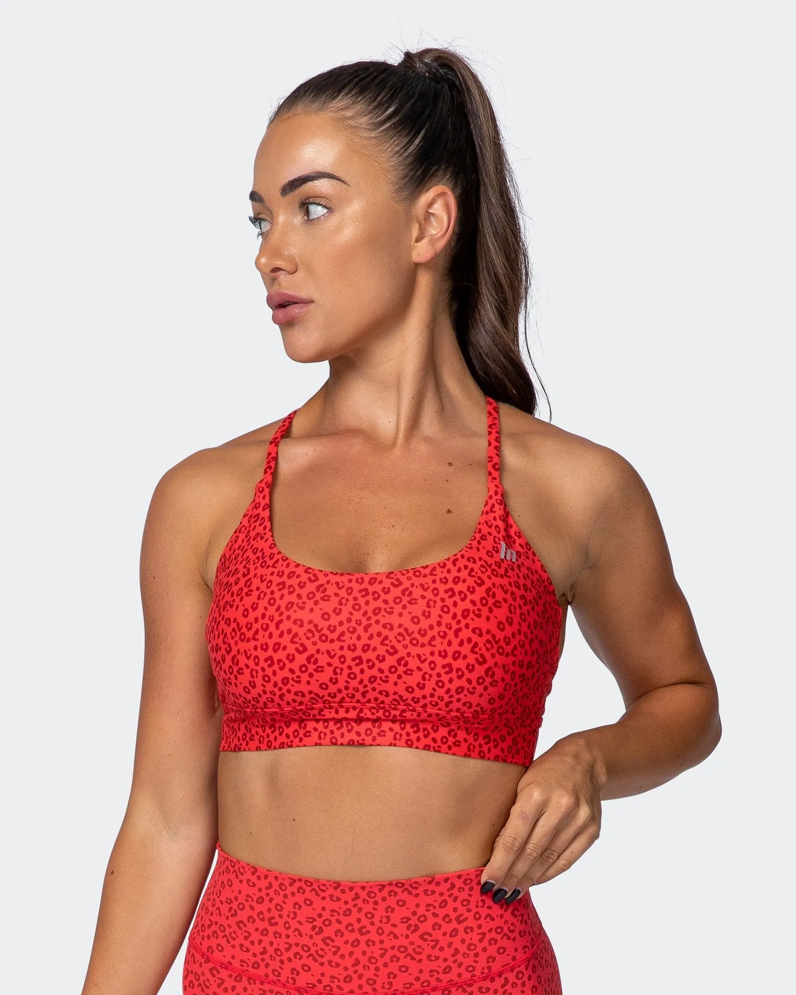 Braided Bralette - Mini Cheetah Print sold by Muscle Nation