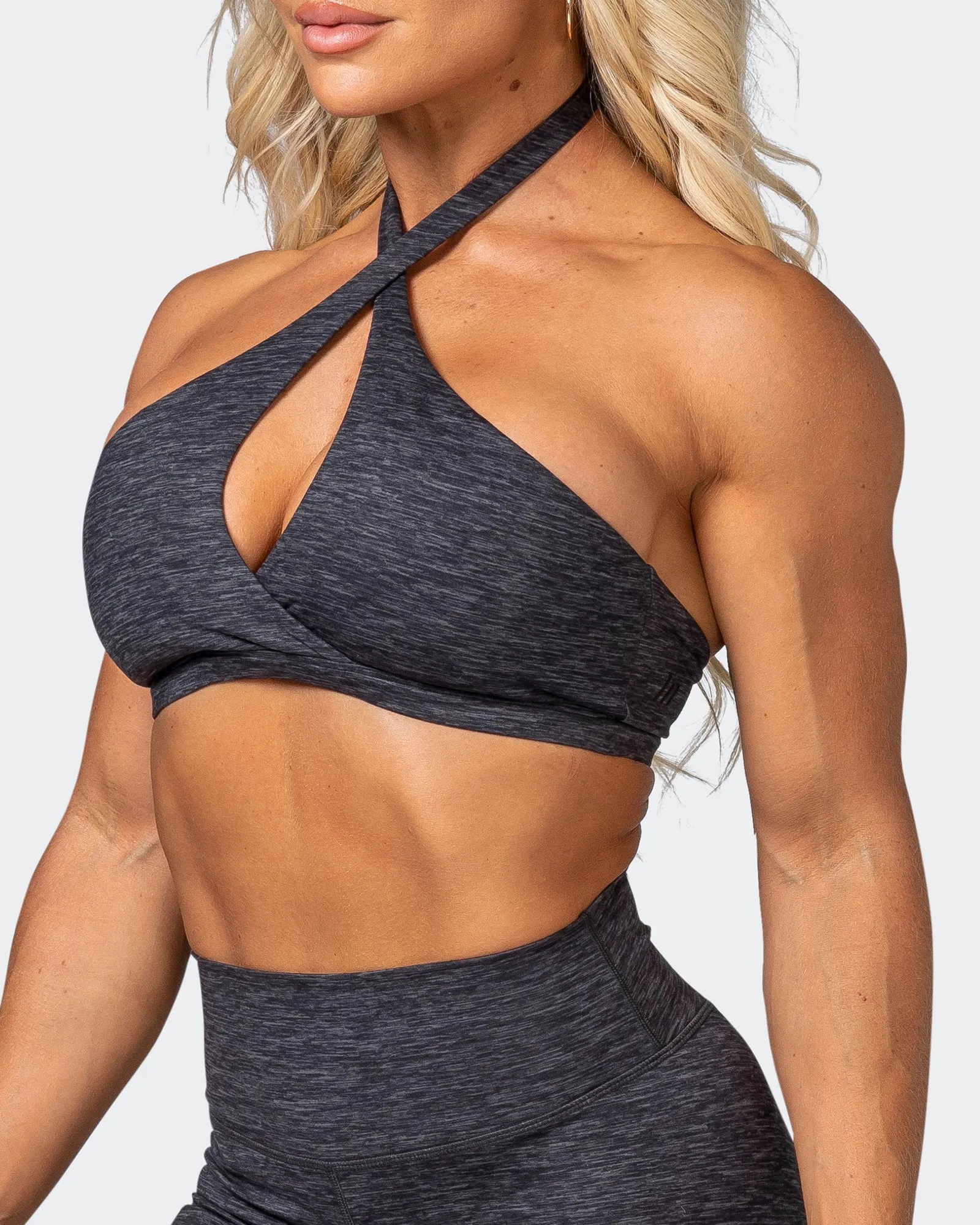 HBxMN Tranquil Bralette - Charcoal Marl sold by Muscle Nation product image thumbnail 4