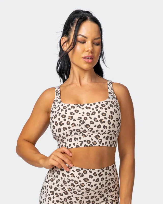 Brace Yourself Bra - Cheetah Print sold by Muscle Nation