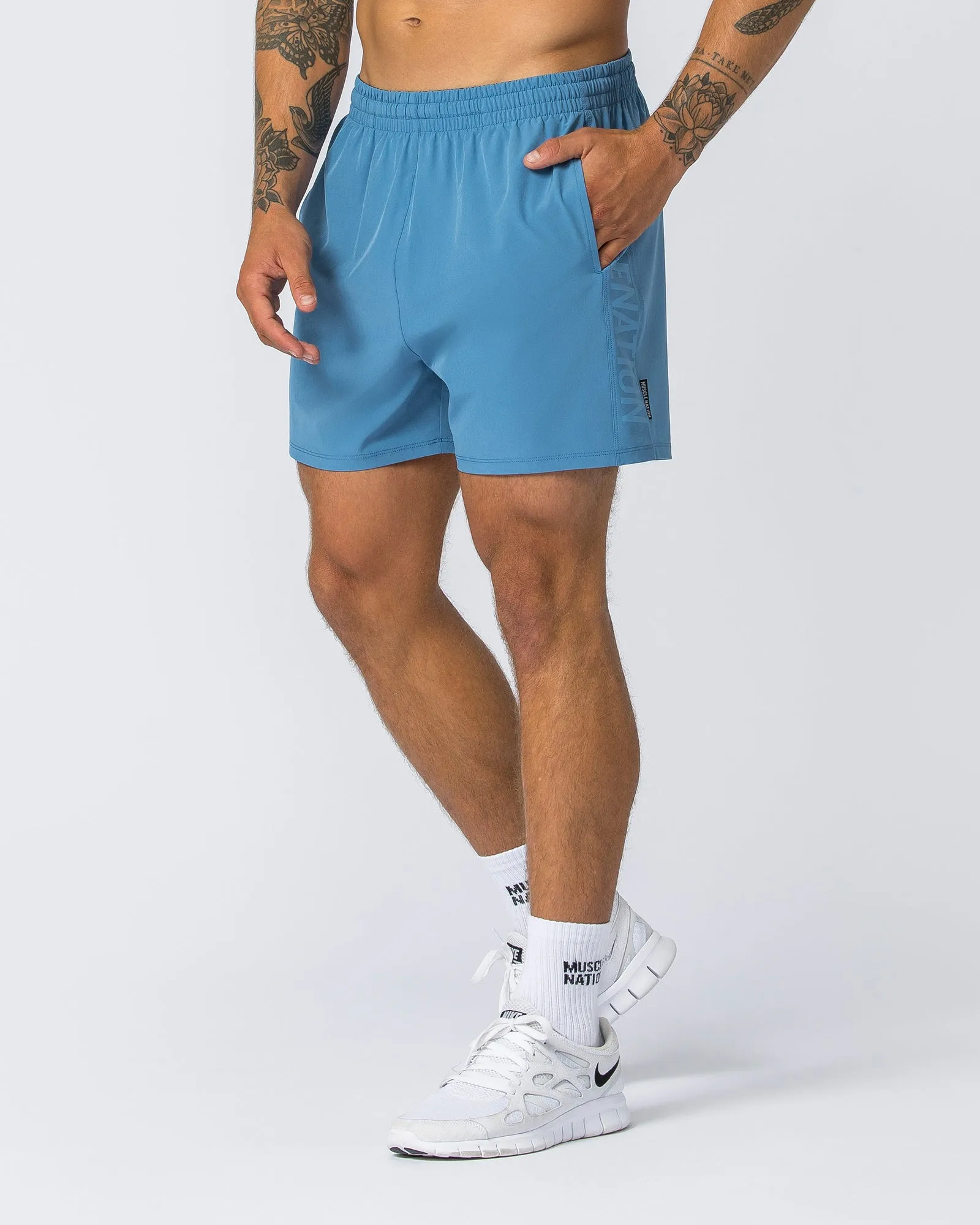 Function 4" Shorts - Elemental Blue sold by Muscle Nation product image thumbnail 2
