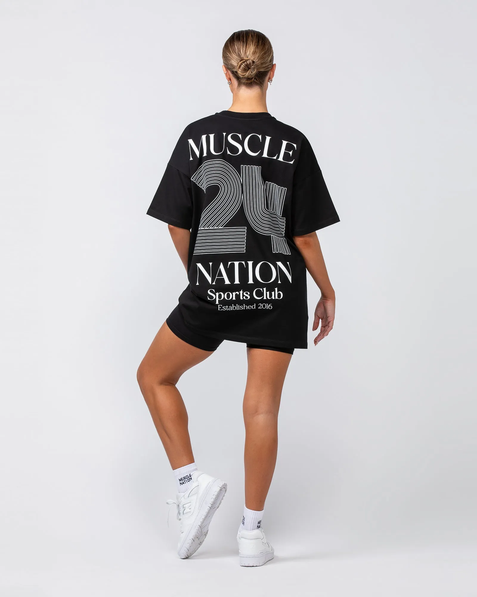 College Oversized Tee - Black sold by Muscle Nation product image thumbnail 5