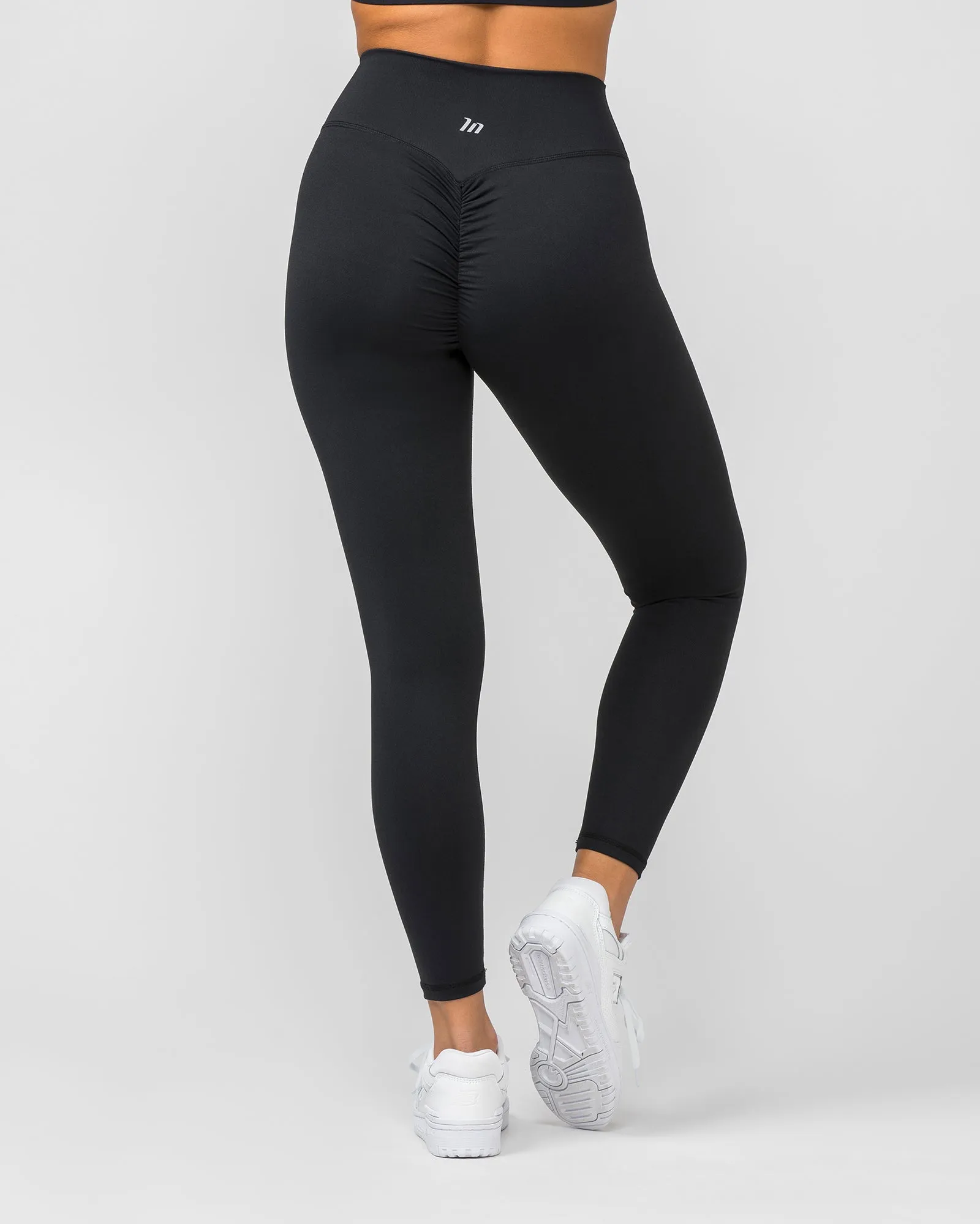 Signature Scrunch Ankle Length Leggings - Black sold by Muscle Nation