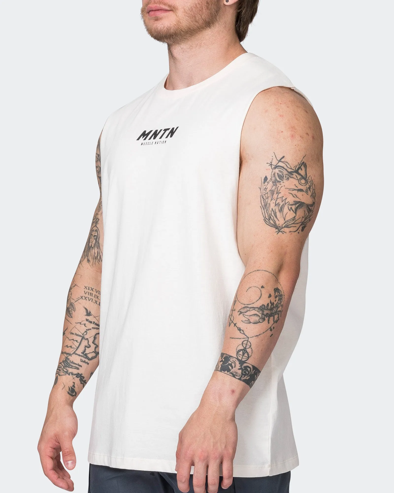 MNTN Vintage Tank - Washed Travertine sold by Muscle Nation product image thumbnail 3