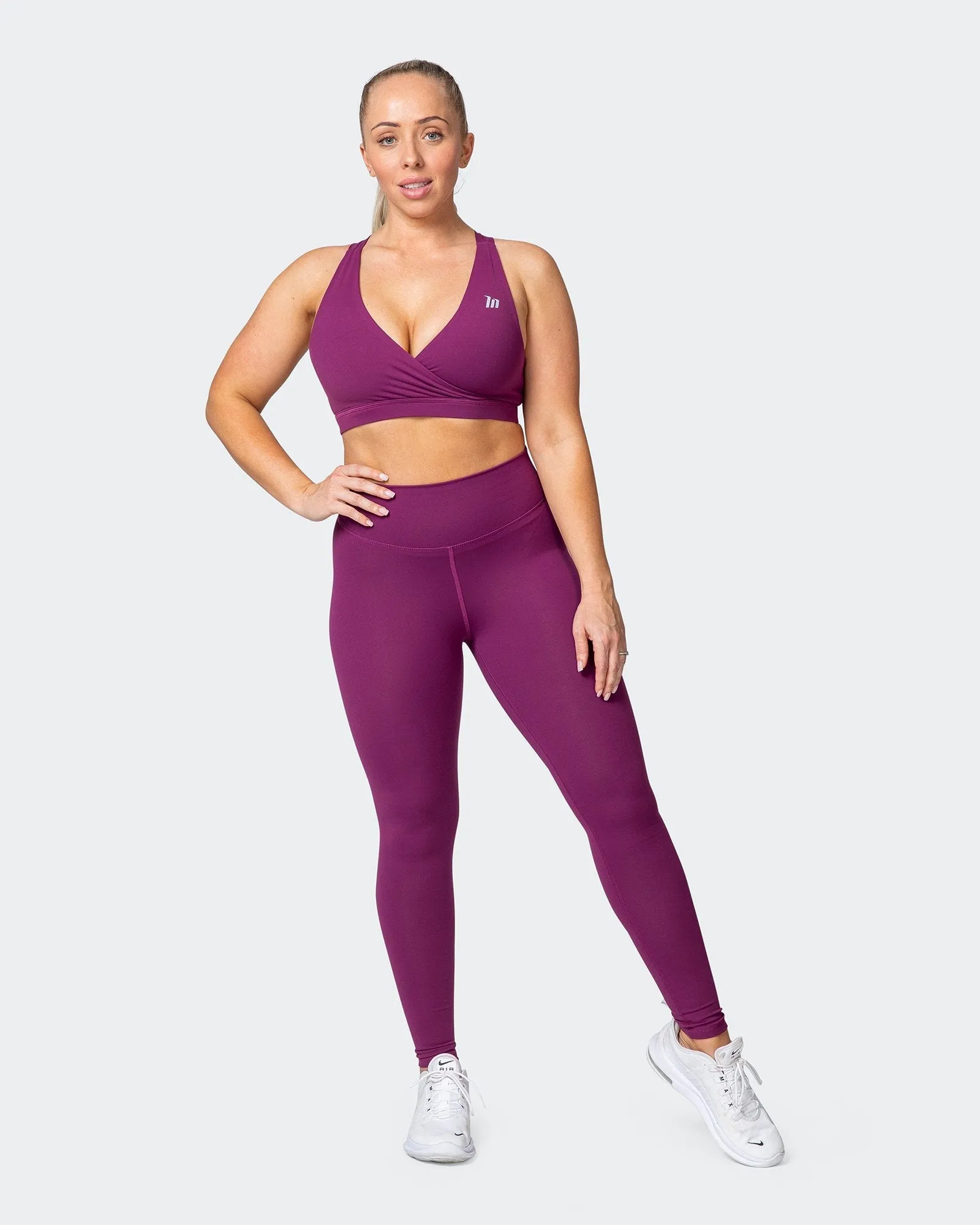 Signature Full Length Scrunch Leggings - Boysenberry sold by Muscle Nation product image thumbnail 5