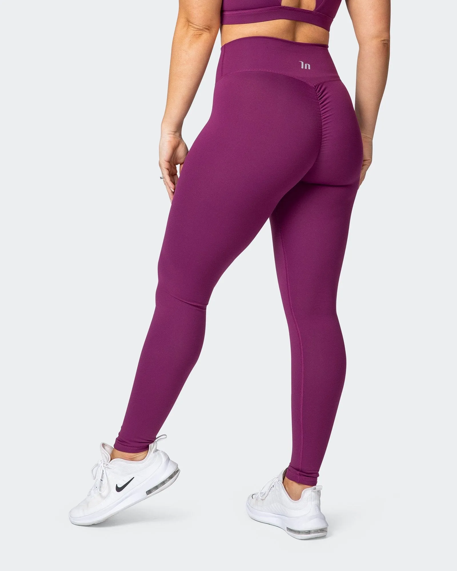 Signature Full Length Scrunch Leggings - Boysenberry sold by Muscle Nation
