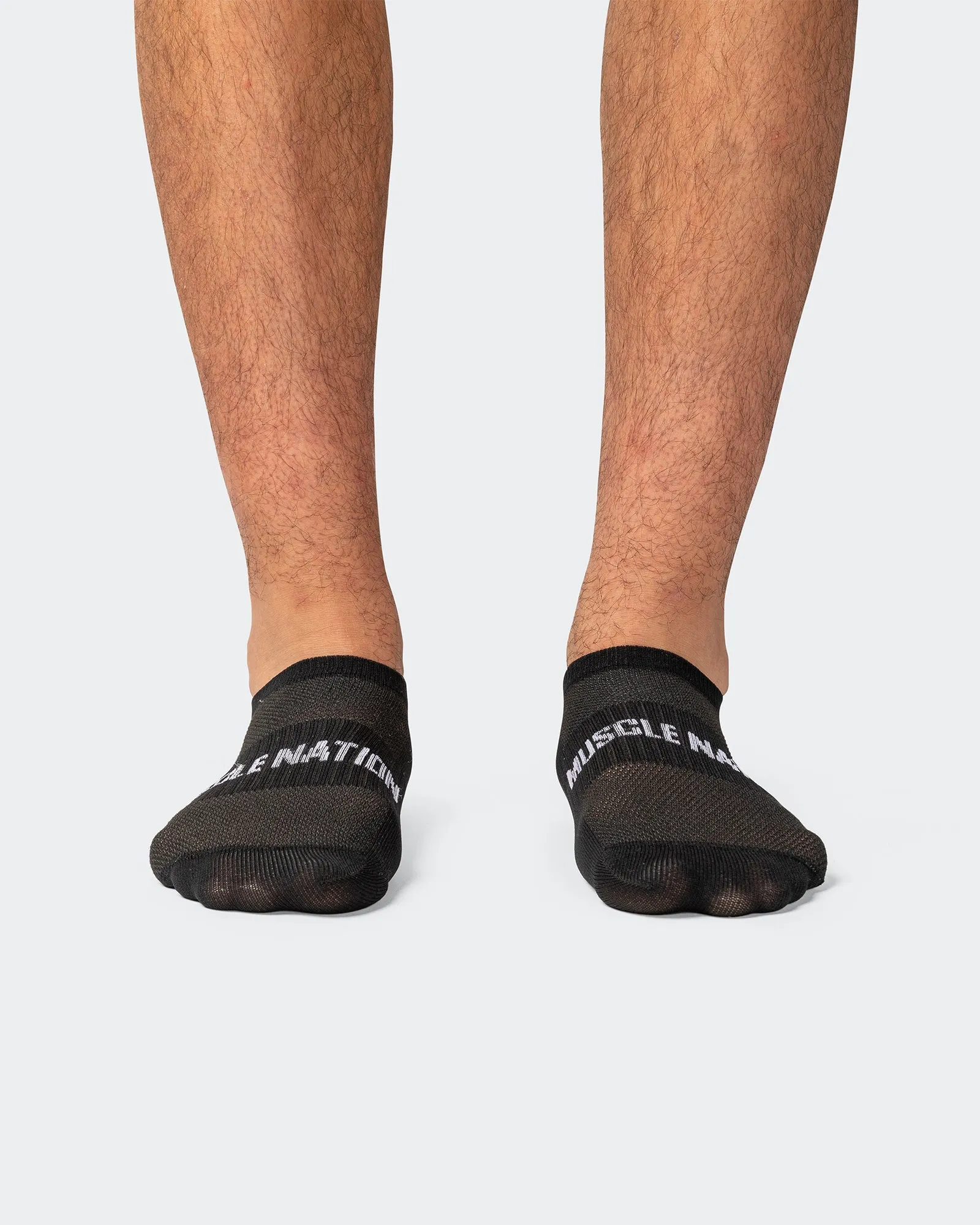 Mens Low Cut No Show Socks - Black (2 Pack) sold by Muscle Nation product image thumbnail 4