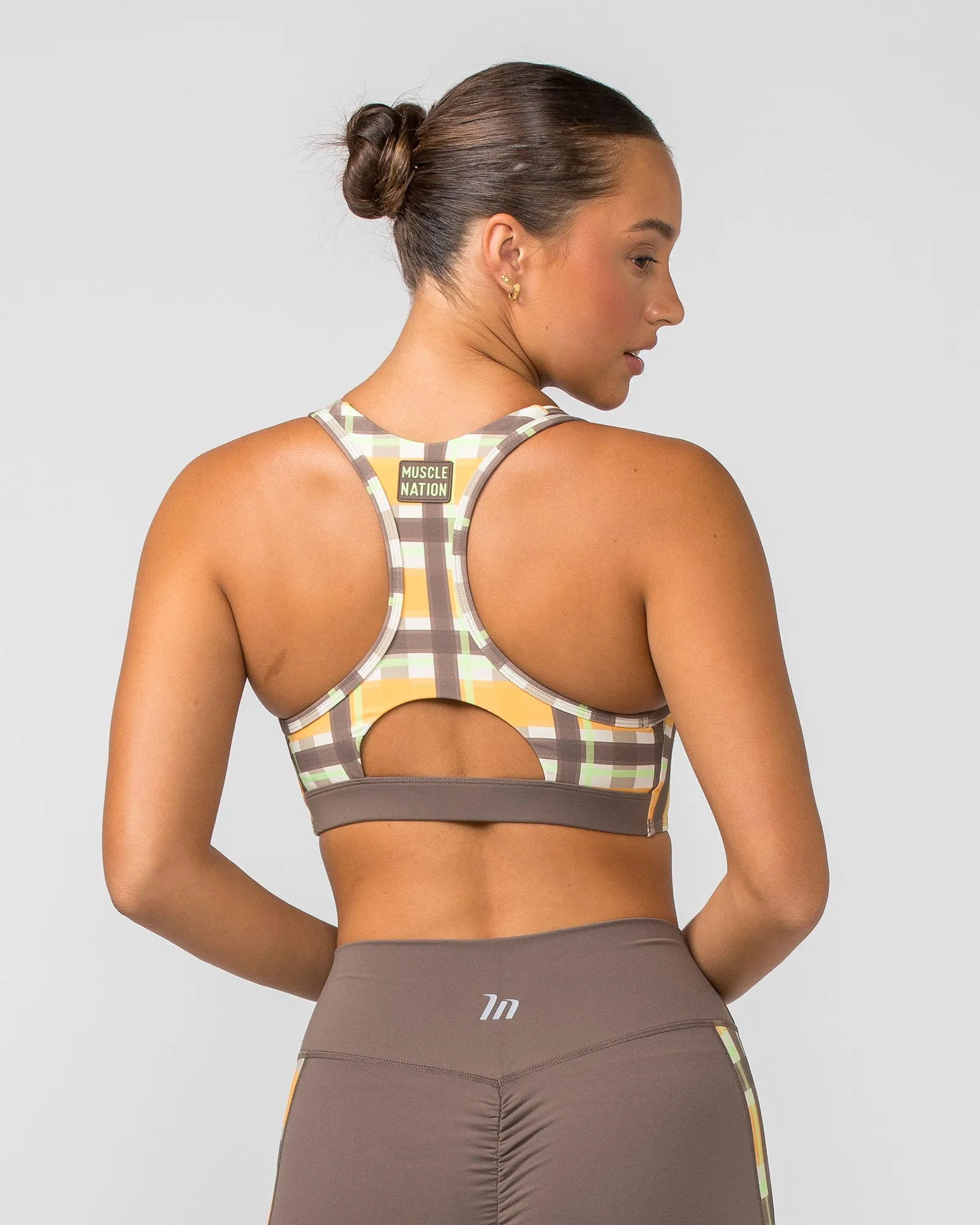 Sizzle Bra - Checked Out Print sold by Muscle Nation