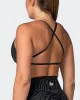 Essence Bralette - Monochrome Zebra Print sold by Muscle Nation