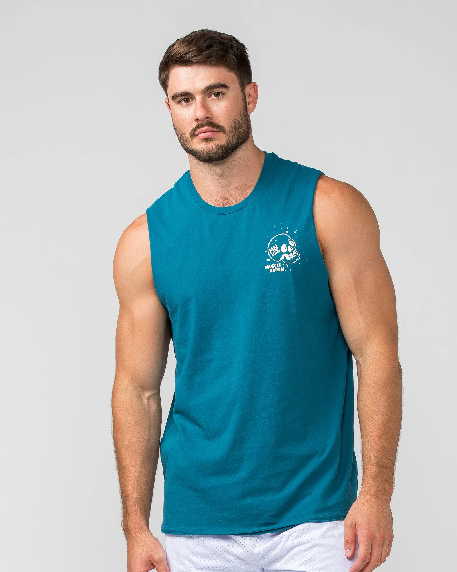 Graffiti Tag Vintage Tank - Washed Marine sold by Muscle Nation product image thumbnail 2