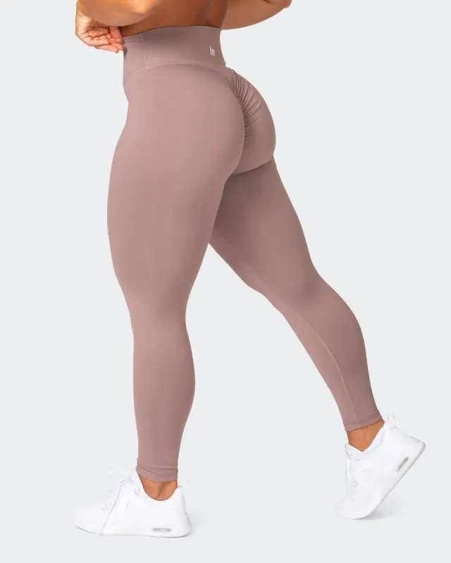 Signature Scrunch Ankle Length Leggings - Praline sold by Muscle Nation