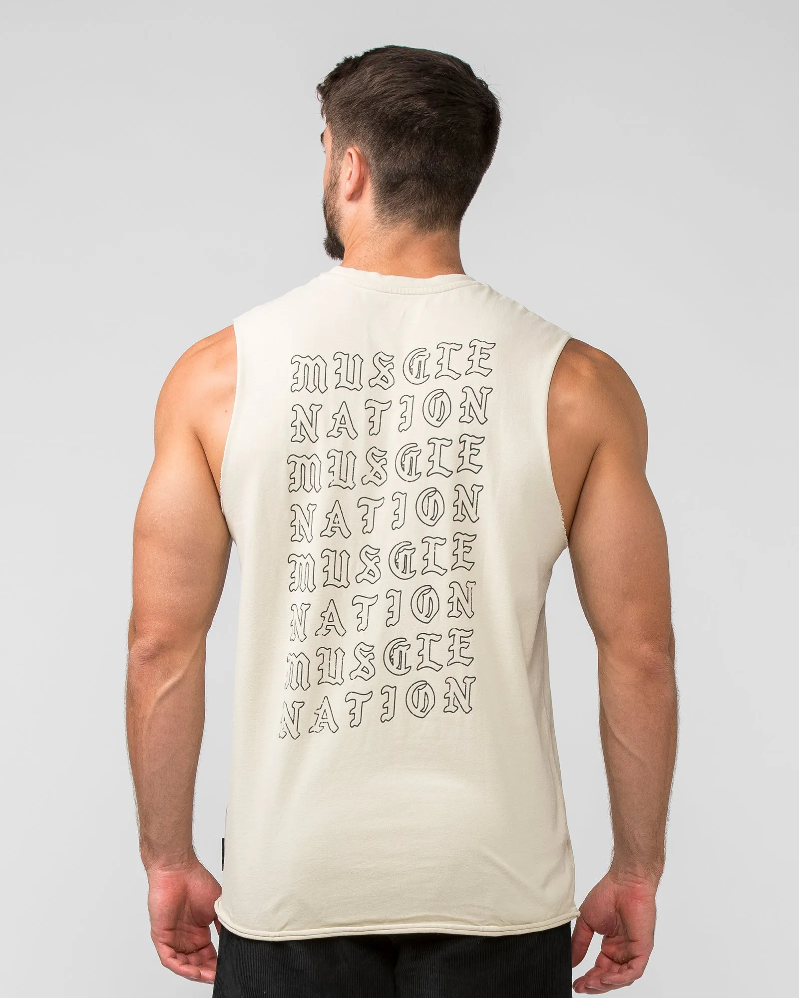 Scorpion Heavy Vintage Tank - Washed Cream sold by Muscle Nation product image thumbnail 5