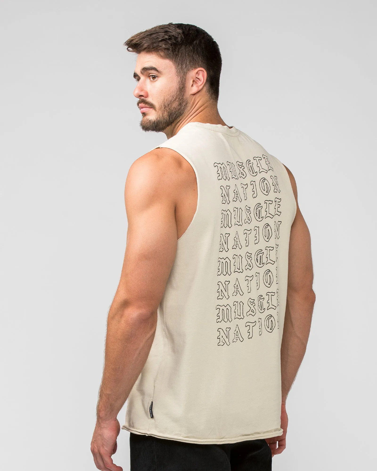 Scorpion Heavy Vintage Tank - Washed Cream sold by Muscle Nation product image thumbnail 4