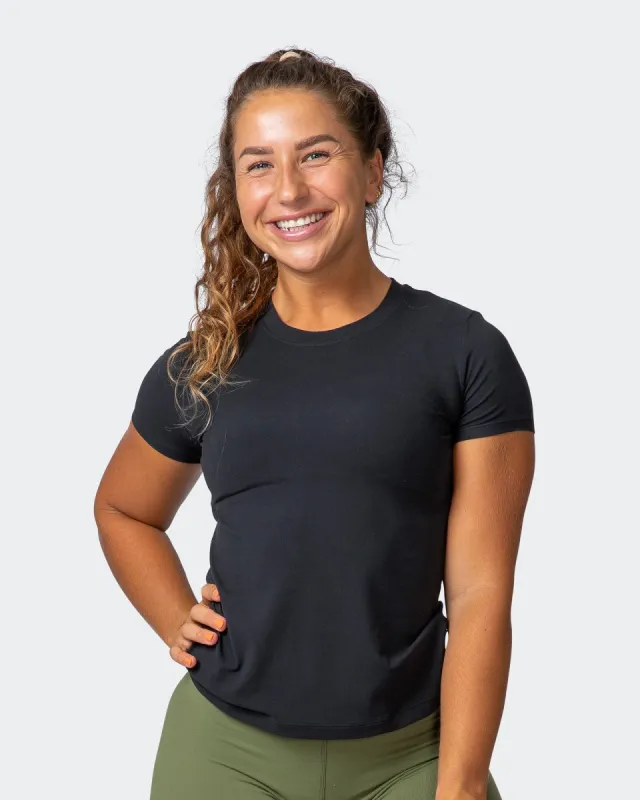 MN Everyday Tee - Black sold by Muscle Nation