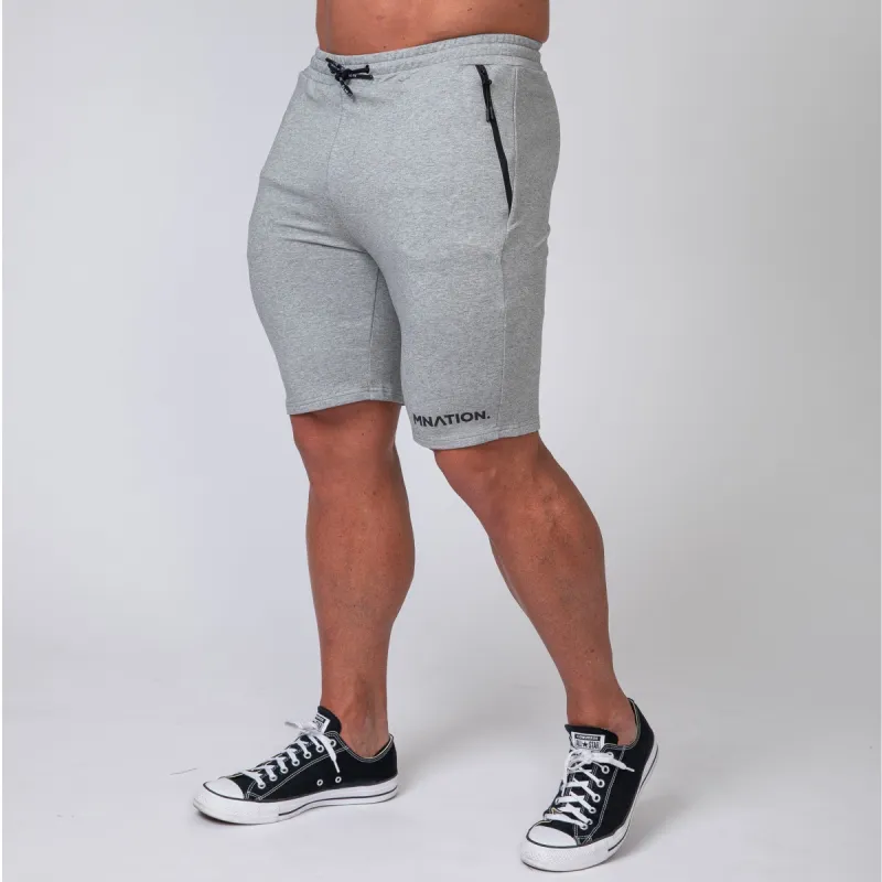 MNation Tapered Fit Shorts - Grey sold by Muscle Nation