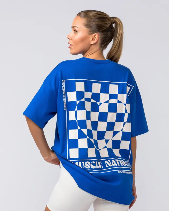 Bondi Oversized Heavy Tee - Bondi Blue sold by Muscle Nation