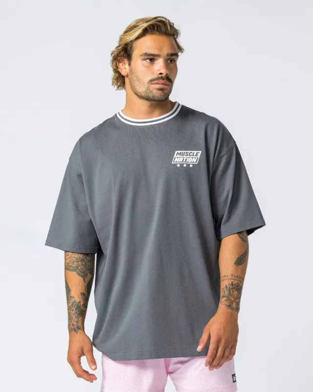 Throwback Oversized Tee - Tornado sold by Muscle Nation