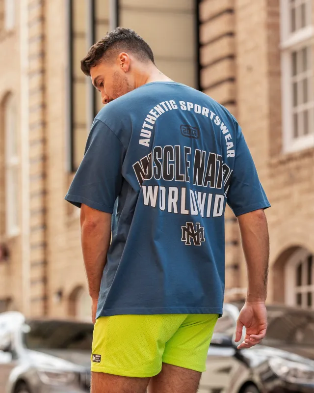 Clique Oversized Tee - Tidal Teal sold by Muscle Nation