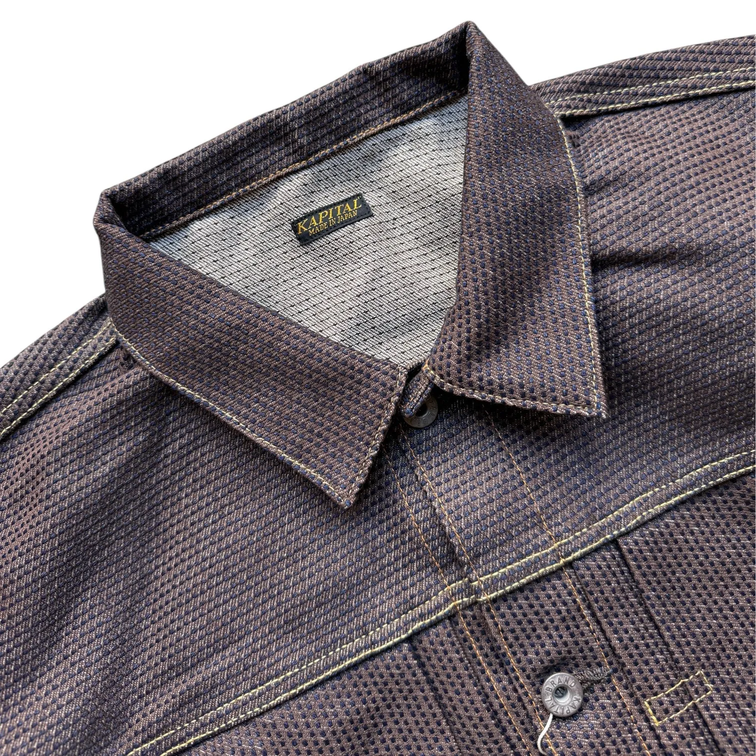 Kapital Century Denim No. 5+S Type 1 Jacket (Kakishibu) sold by CoJp Gallery product image thumbnail 3