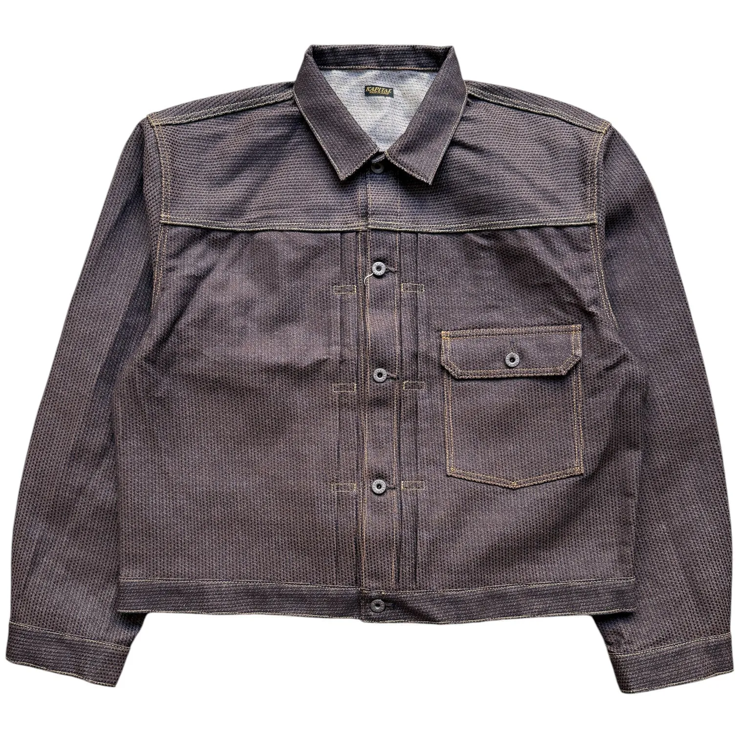 Kapital Century Denim No. 5+S Type 1 Jacket (Kakishibu) sold by CoJp Gallery