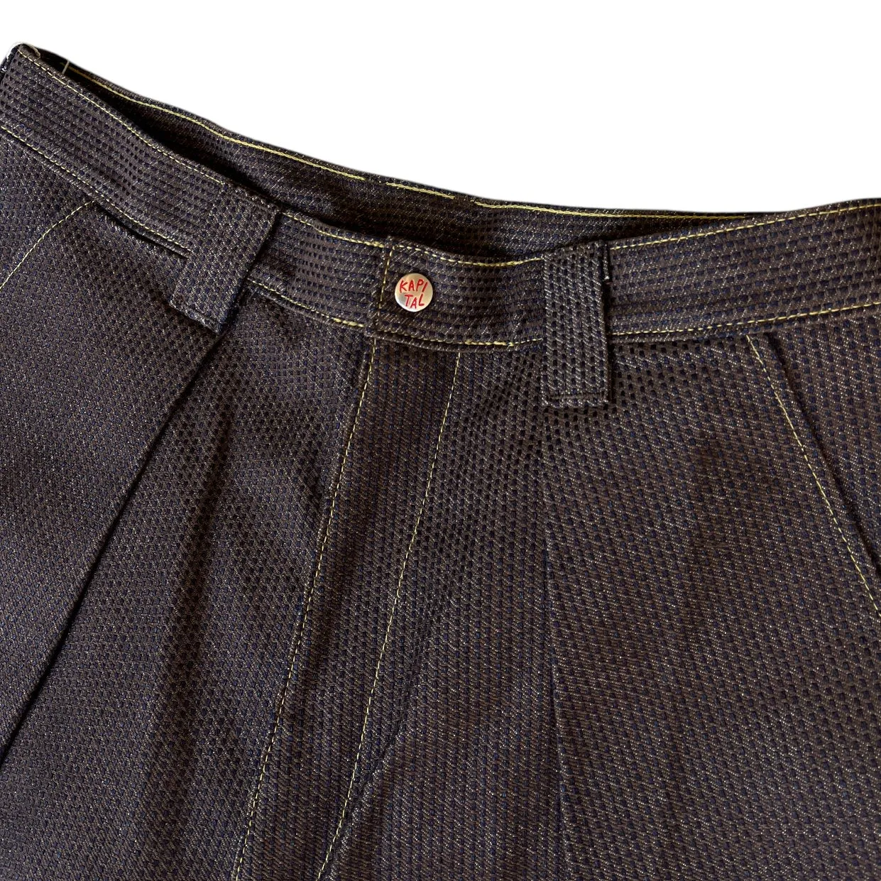 (Deep) Kapital Century Denim Kome Kome Jorts No. 5 (Kakishibu) sold by CoJp Gallery product image thumbnail 5