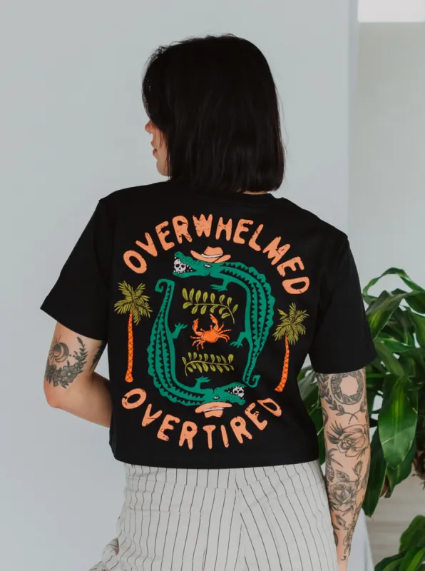 Overwhelmed & Overtired T-Shirt sold by Octopied Mind