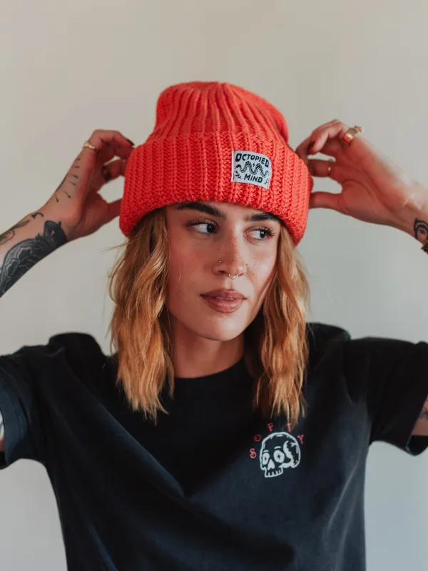 Knit Beanie - Sunset sold by Octopied Mind