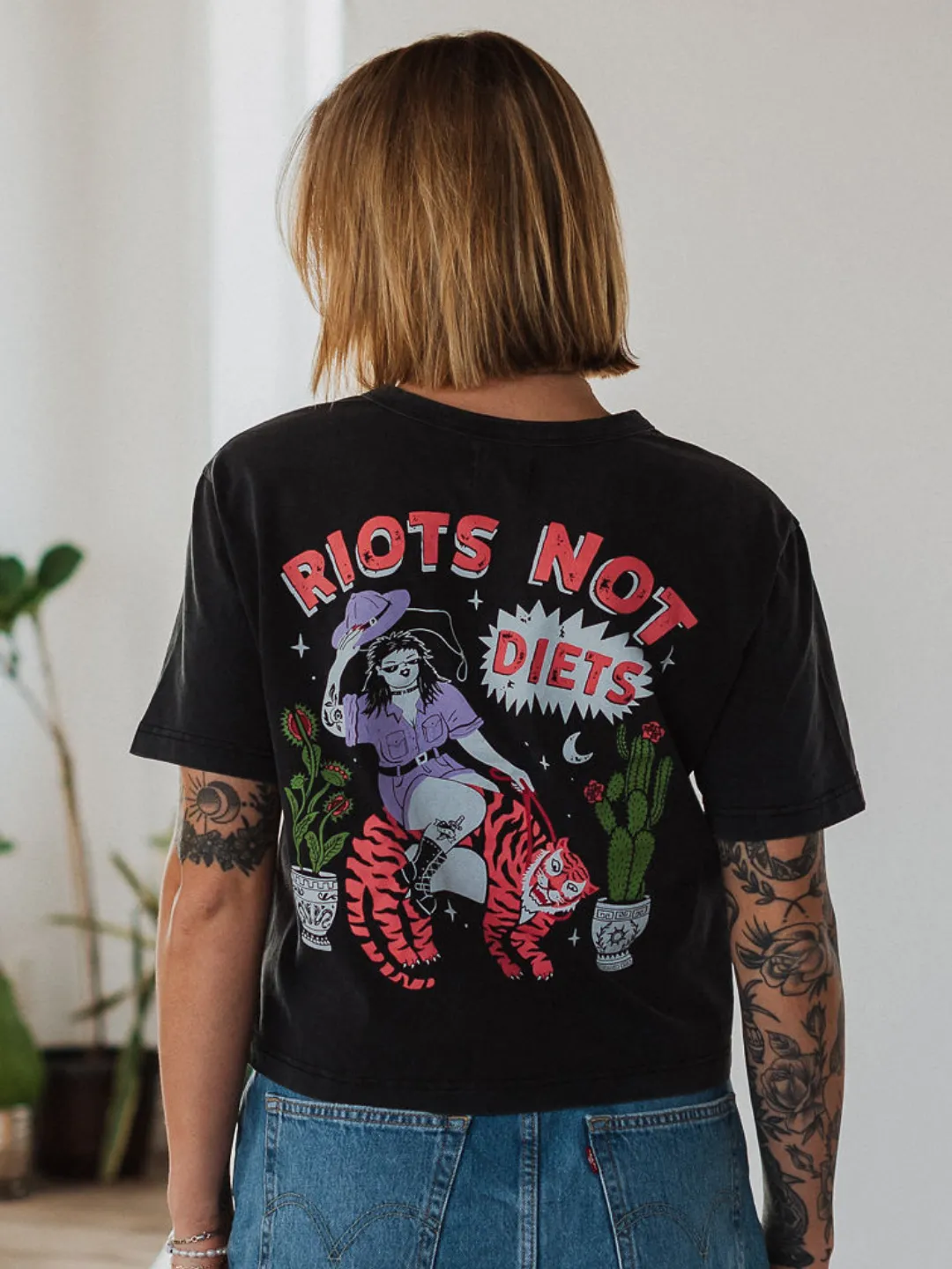 Riots Not Diets T-Shirt sold by Octopied Mind
