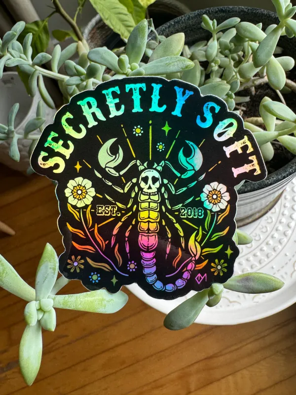 Secretly Soft Sticker sold by Octopied Mind